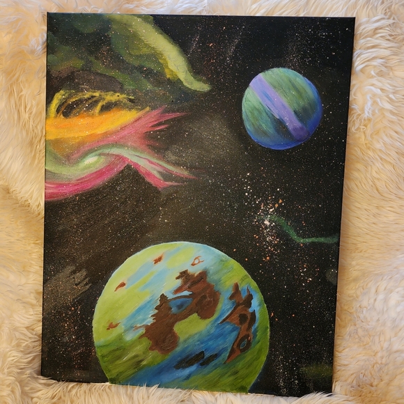 Original Abstract Space Painting - Picture 1 of 2